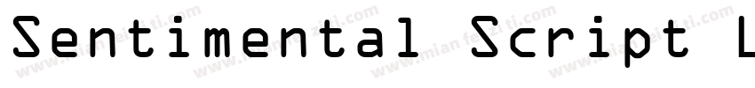 Sentimental Script Light SSi字体转换